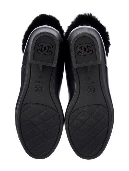 Chanel Interlocking CC Logo PVC Combat Boots