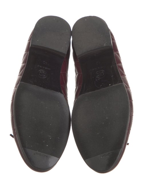 Chanel Interlocking CC Logo Leather Ballet Flats