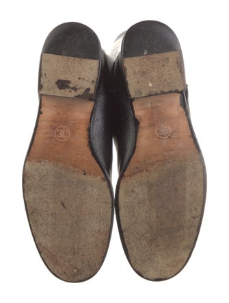 Chanel Interlocking CC Logo Leather Riding Boots