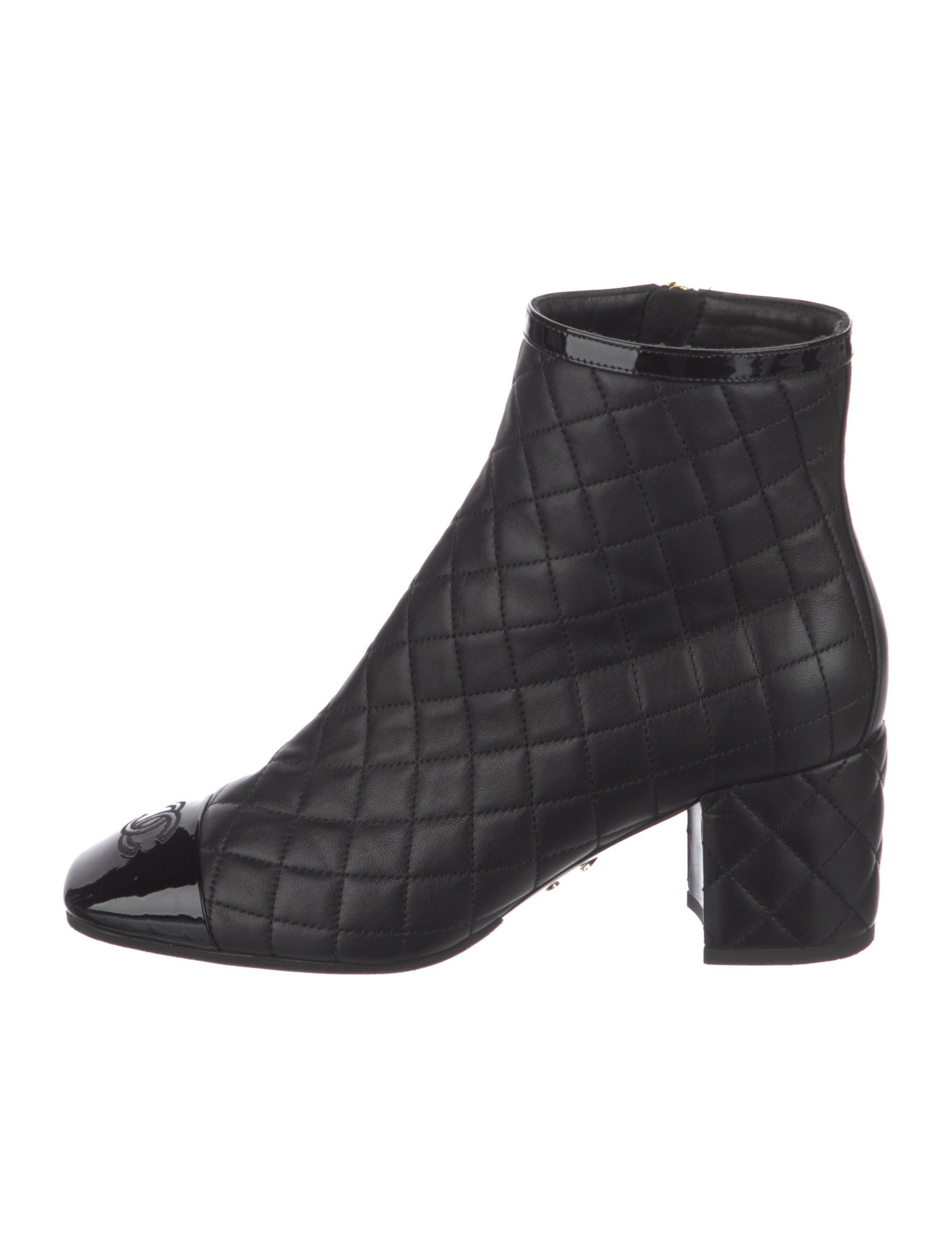 Chanel 2022 Interlocking CC Logo Chelsea Boots