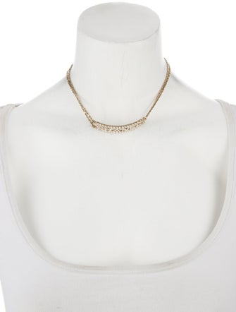 Chanel 2022 Strass Logo Choker Necklace