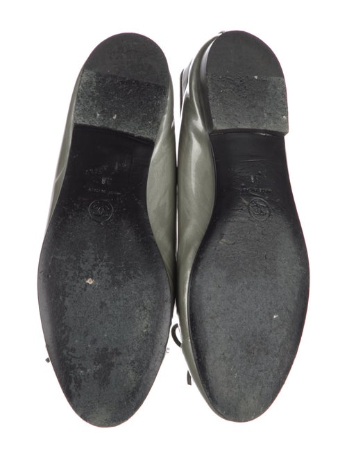 Chanel Interlocking CC Logo Patent Leather Ballet Flats