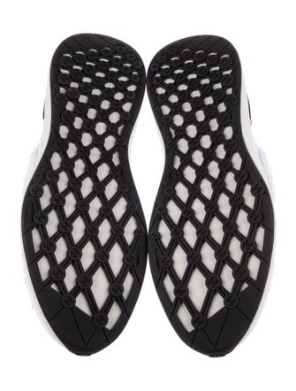 Chanel Interlocking CC Logo Raw-Edge Trim Sneakers