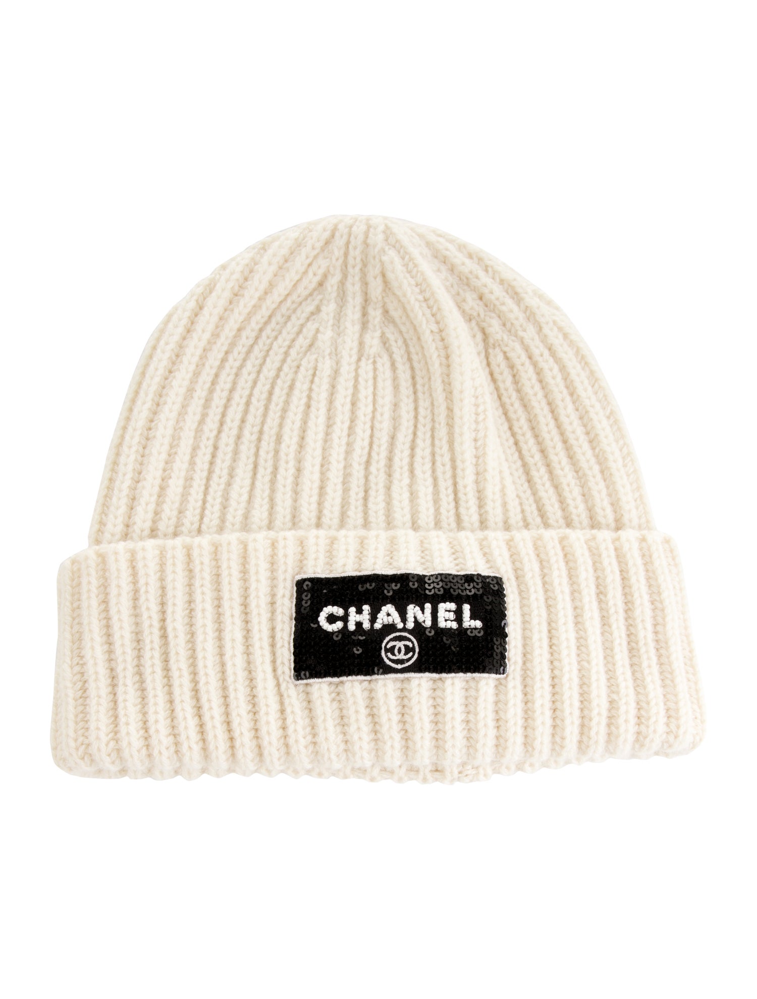 Chanel Logo Cashmere Beanie w/Tags