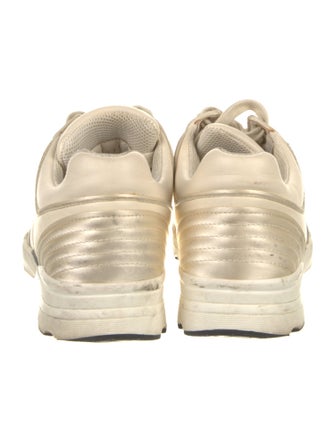 Chanel Interlocking CC Logo Leather Sneakers