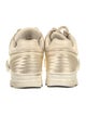 Chanel Interlocking CC Logo Leather Sneakers