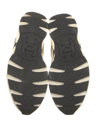 Chanel Interlocking CC Logo Leather Sneakers