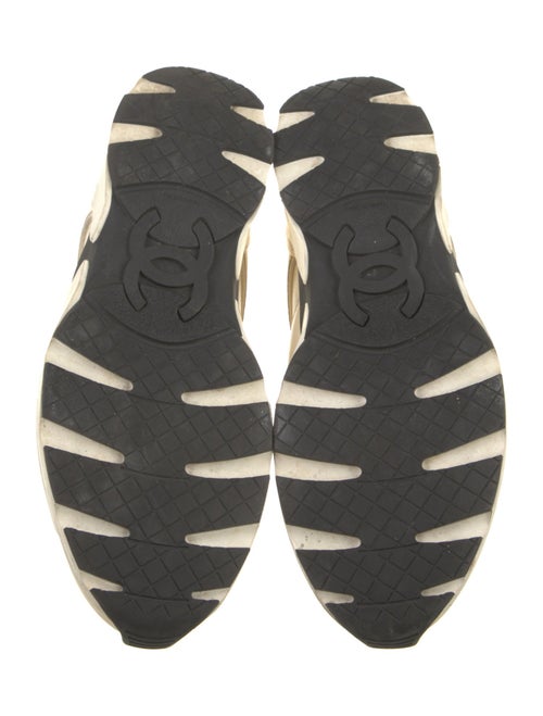 Chanel Interlocking CC Logo Leather Sneakers