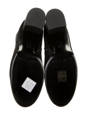 Chanel Interlocking CC Logo Suede Boots