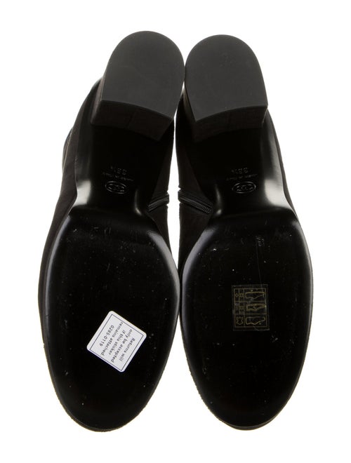 Chanel Interlocking CC Logo Suede Boots