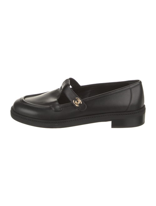 Chanel Interlocking CC Logo Calfskin Mary Jane Flats