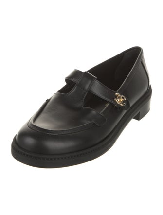 Chanel Interlocking CC Logo Calfskin Mary Jane Flats