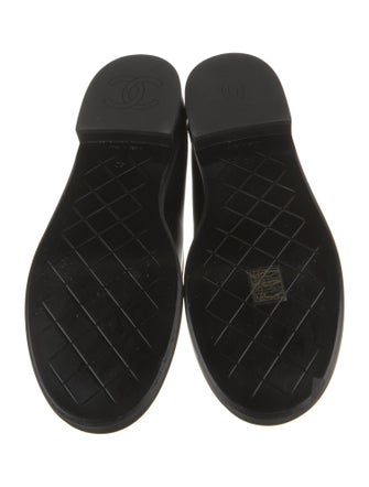 Chanel Interlocking CC Logo Calfskin Mary Jane Flats