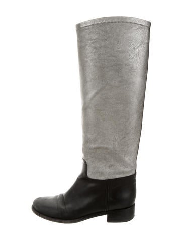 Chanel CC Knee-High Boots