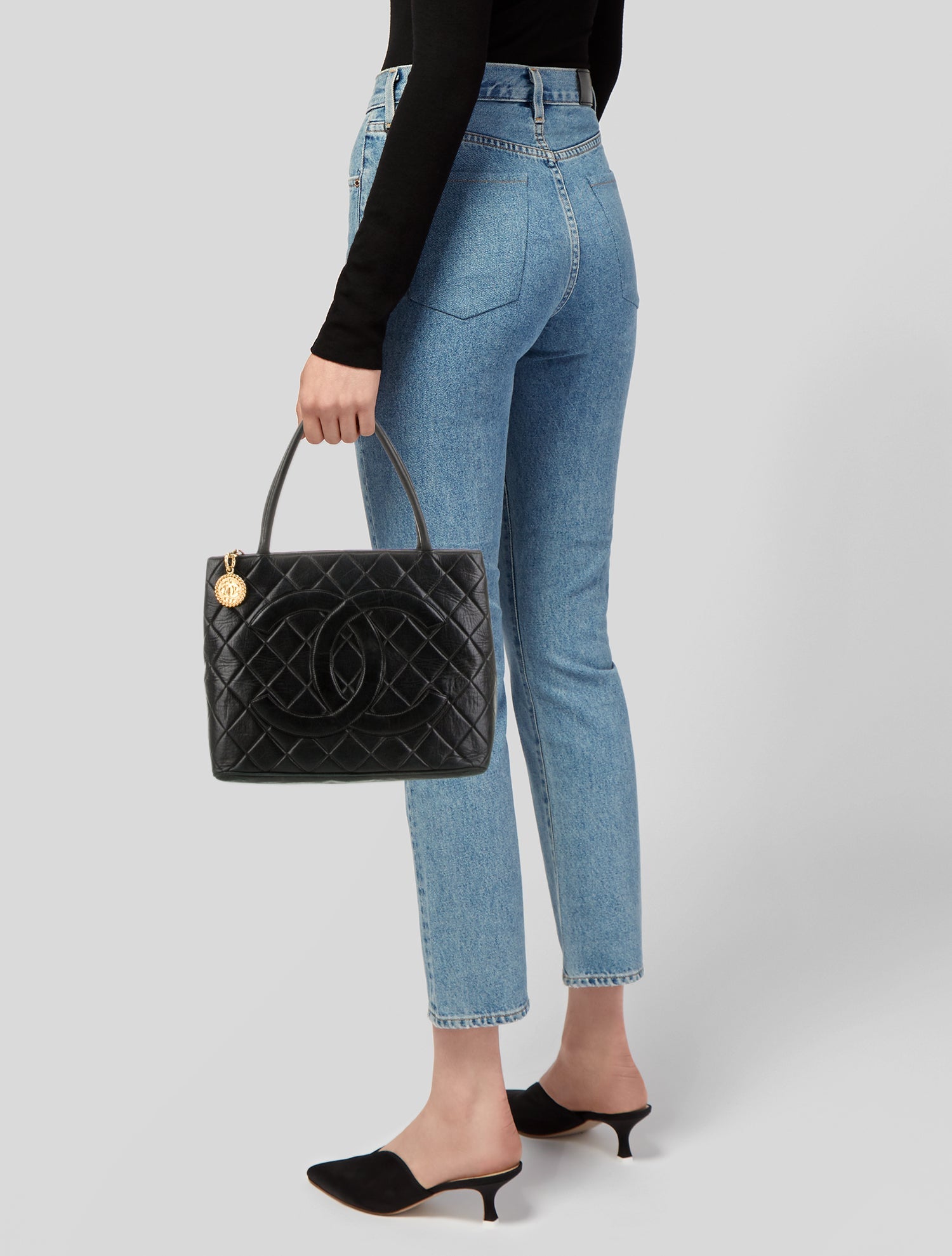 Chanel Caviar Medallion Tote