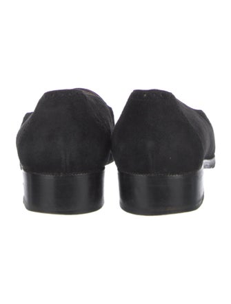 Chanel Interlocking CC Logo Suede Loafers