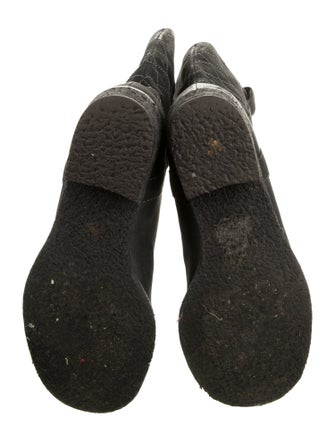 Chanel 2005 Interlocking CC Logo Moto Boots