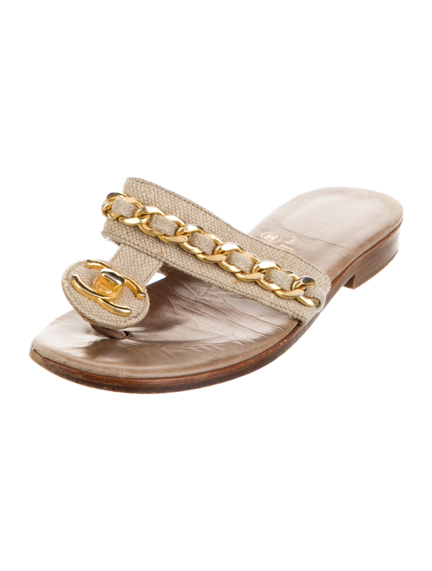 Chanel Vintage Late 1990's - Early 2000's Slides