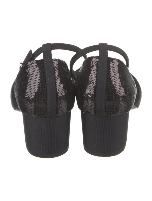 Chanel Interlocking CC Logo Sequins D'Orsay Pumps