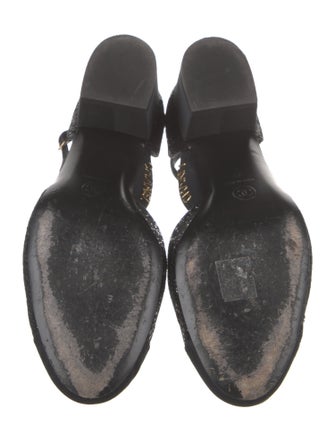 Chanel Interlocking CC Logo Sequins D'Orsay Pumps