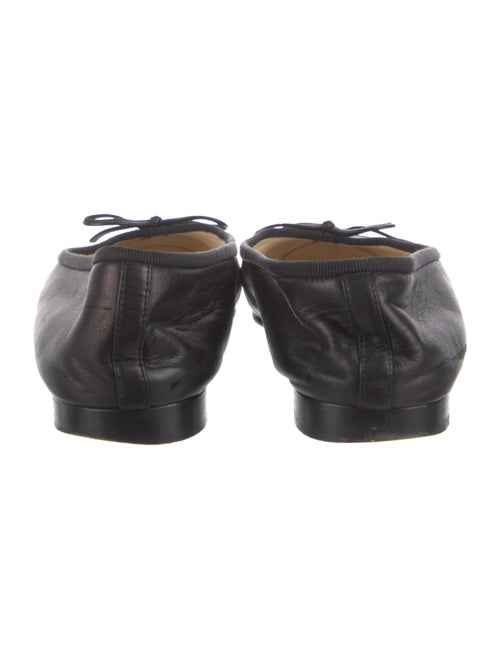 Chanel Interlocking CC Logo Leather Ballet Flats