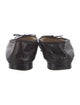 Chanel Interlocking CC Logo Leather Ballet Flats