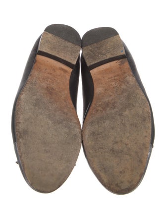 Chanel Interlocking CC Logo Leather Ballet Flats