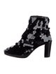 Chanel Interlocking CC Logo Sequins Lace-Up Boots