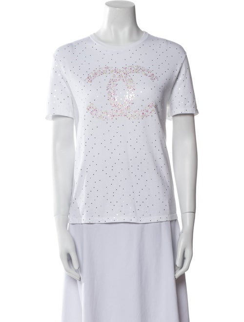 Chanel 2021 Polka Dot Print T-Shirt