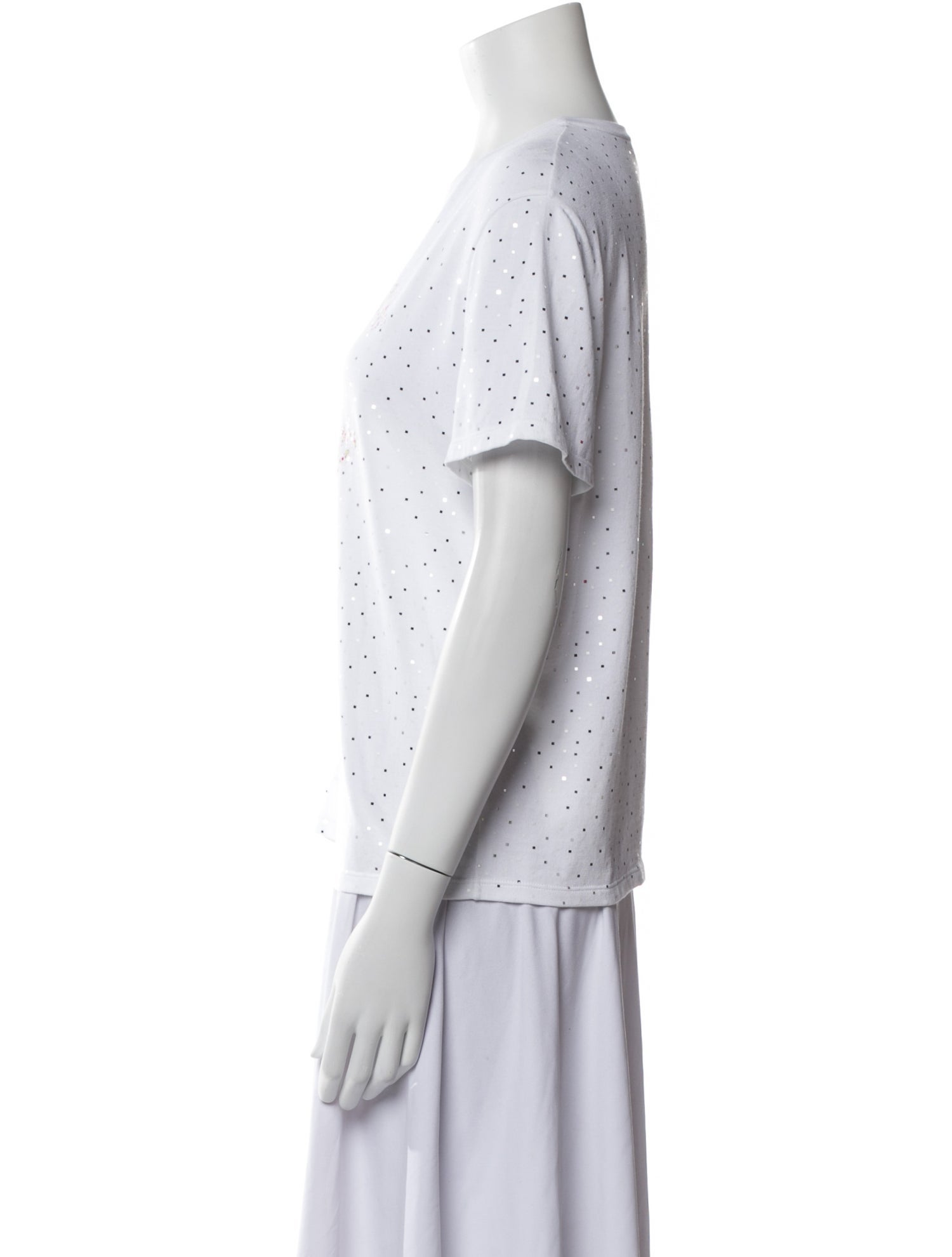 Chanel 2021 Polka Dot Print T-Shirt