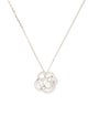 Chanel 18K Diamond Fil De Camelia Small Version Pendant Necklace