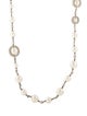Chanel 2019 Faux Pearl & Stass CC Logo Station Necklace