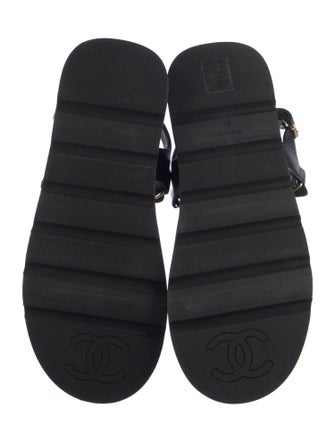 Chanel 2022 Interlocking CC Logo Sandals