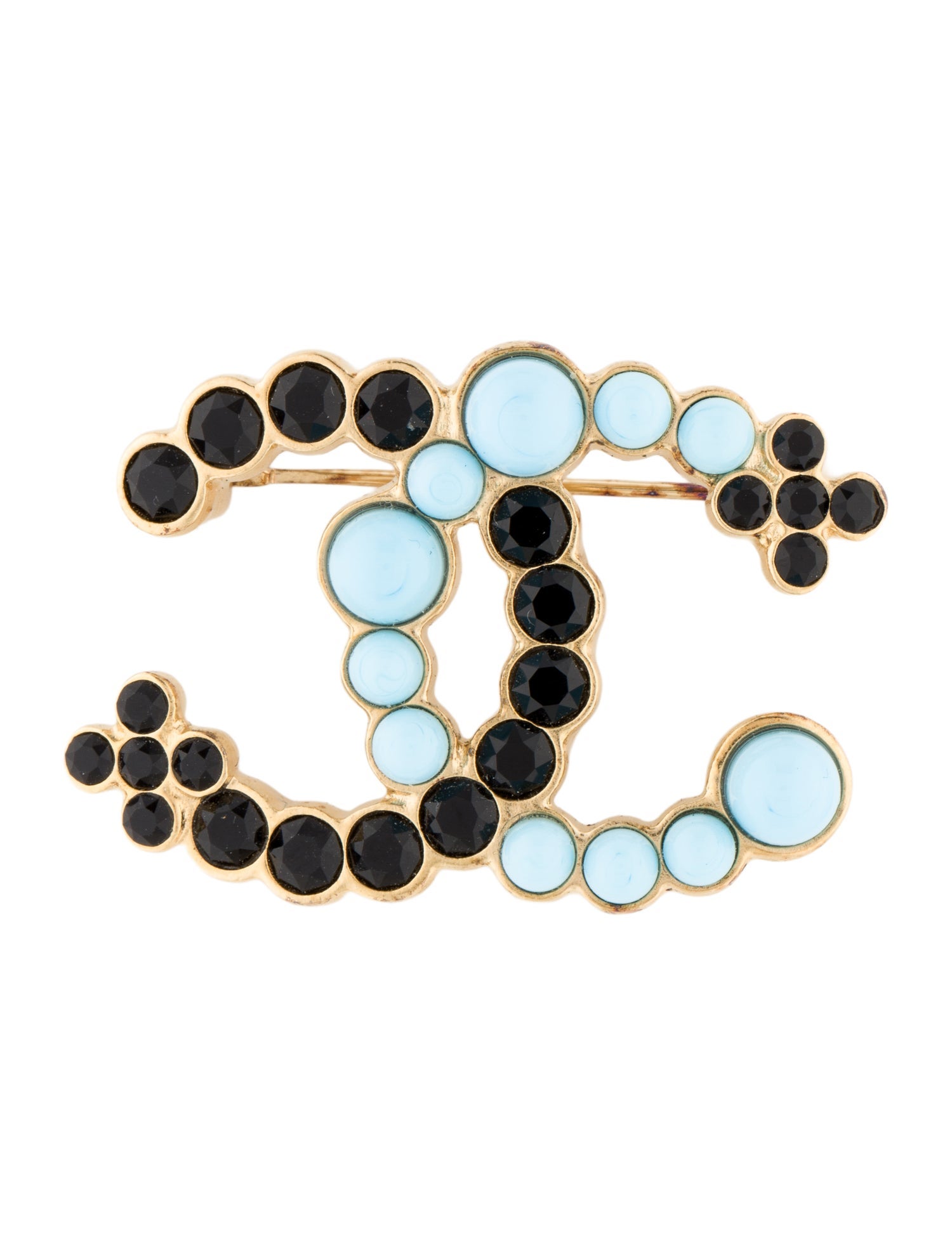 Chanel 2023 Strass CC Brooch