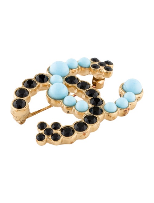 Chanel 2023 Strass CC Brooch