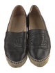 Chanel Interlocking CC Logo Leather Espadrilles