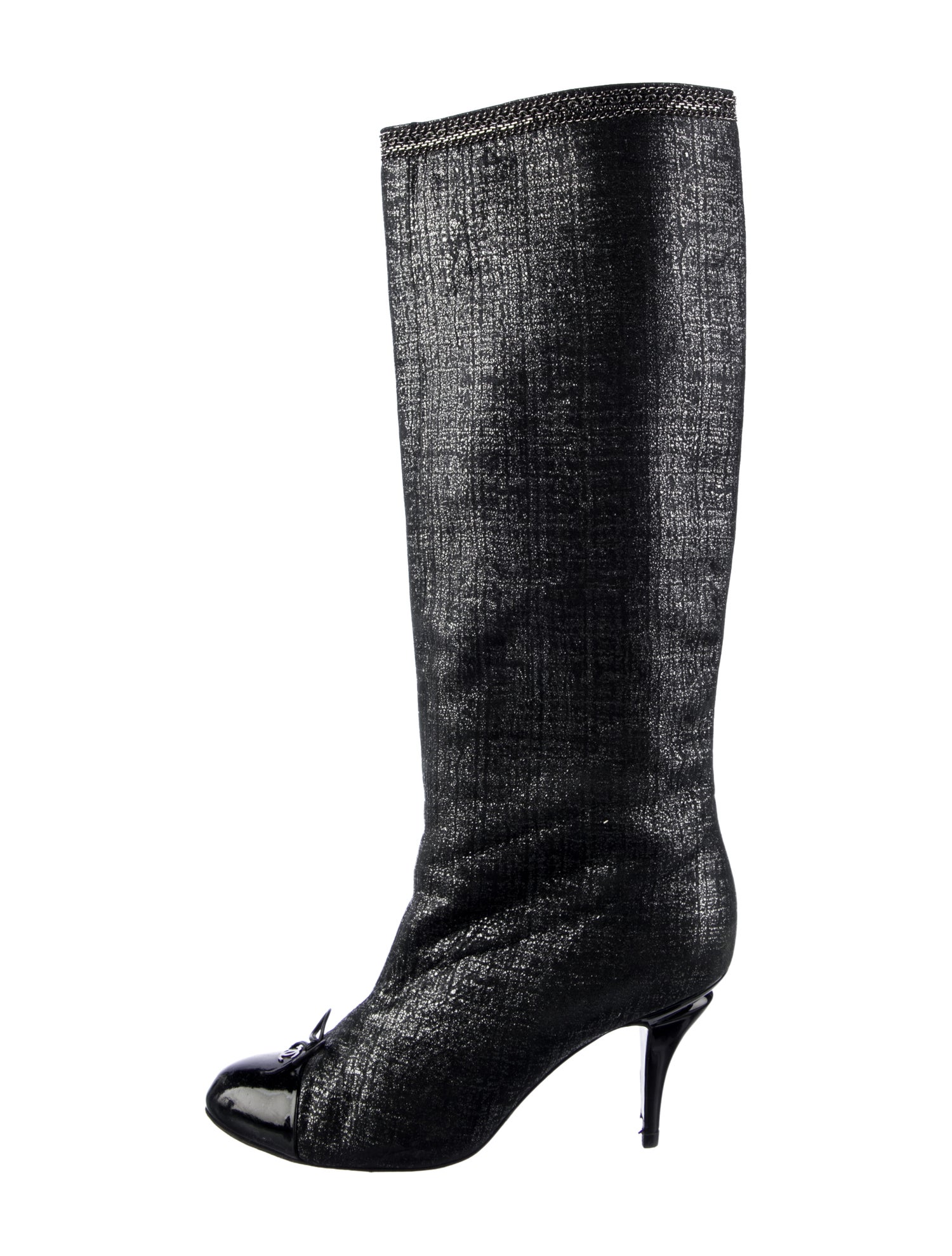 Chanel Interlocking CC Logo Boots