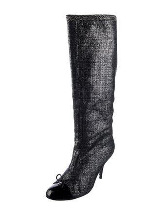 Chanel Interlocking CC Logo Boots