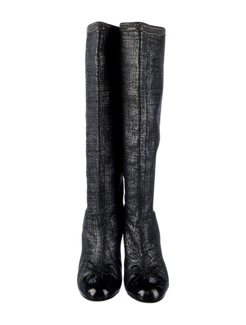 Chanel Interlocking CC Logo Boots