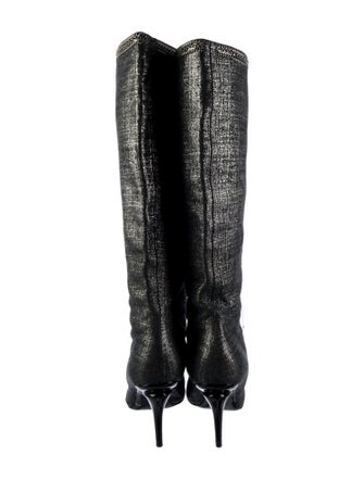 Chanel Interlocking CC Logo Boots