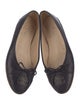 Chanel Interlocking CC Logo Leather Ballet Flats