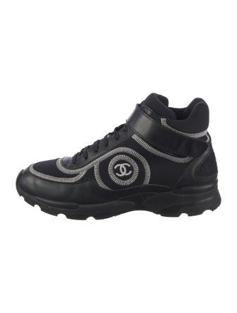Chanel Interlocking CC Logo Neoprene Sneakers