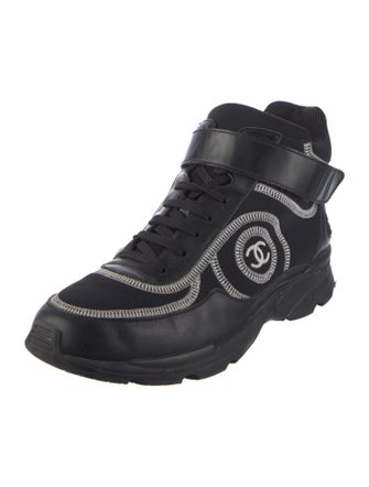 Chanel Interlocking CC Logo Neoprene Sneakers