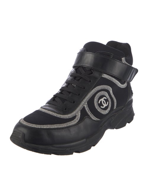 Chanel Interlocking CC Logo Neoprene Sneakers