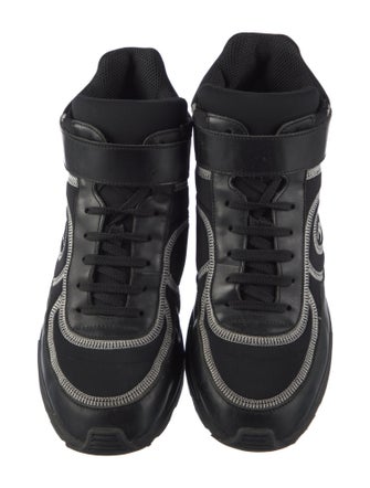 Chanel Interlocking CC Logo Neoprene Sneakers