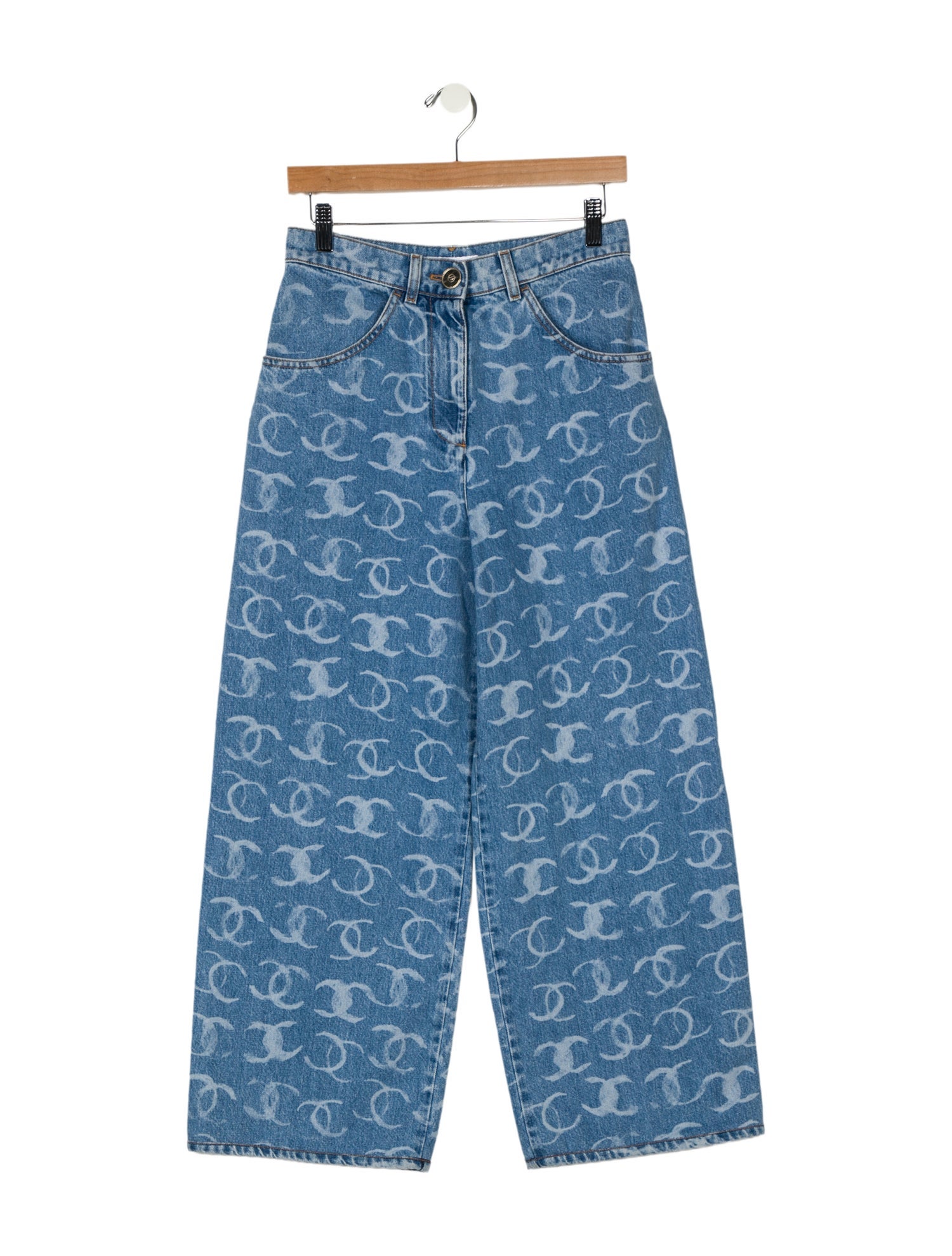 Chanel 2023 Wide Leg Jeans