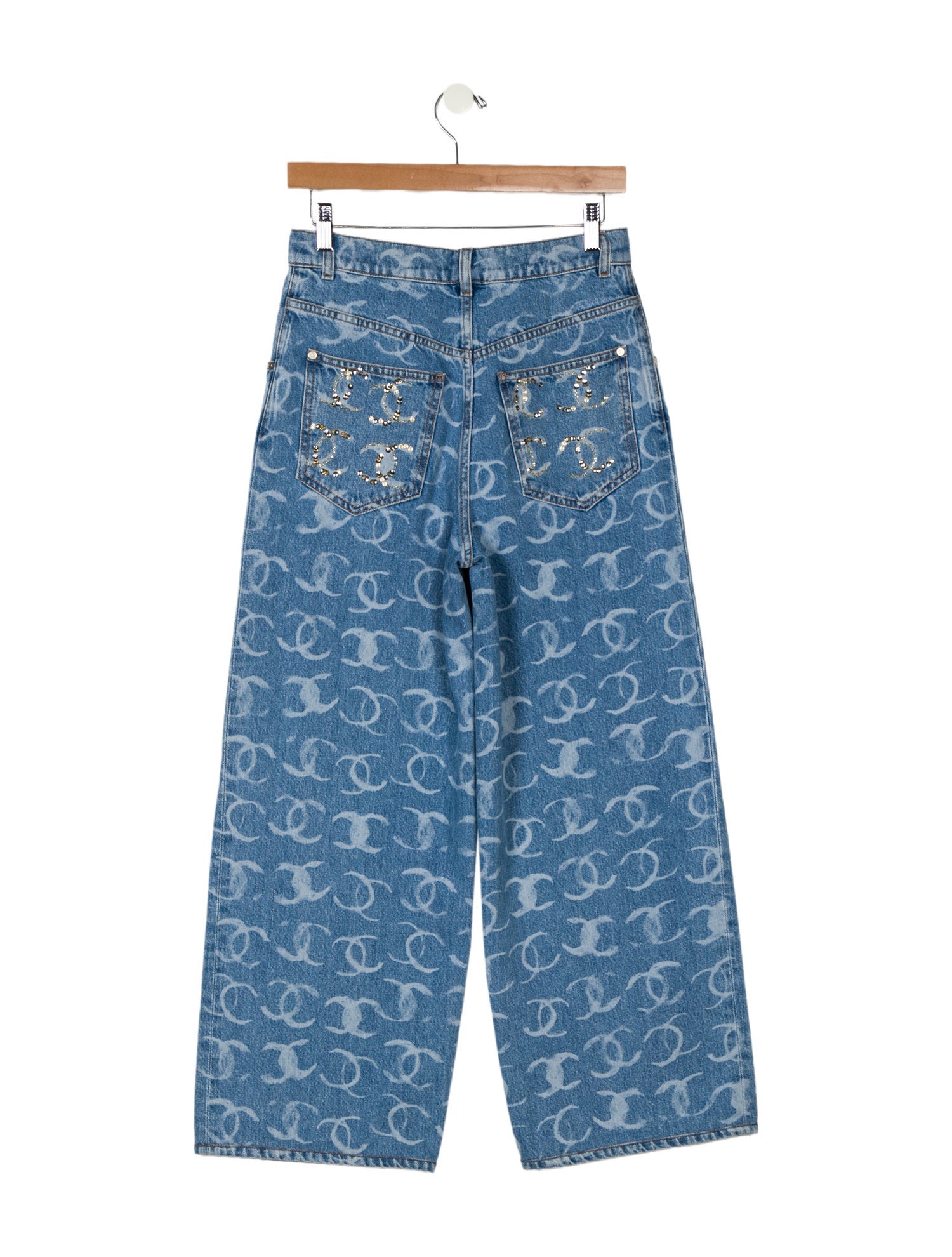 Chanel 2023 Wide Leg Jeans