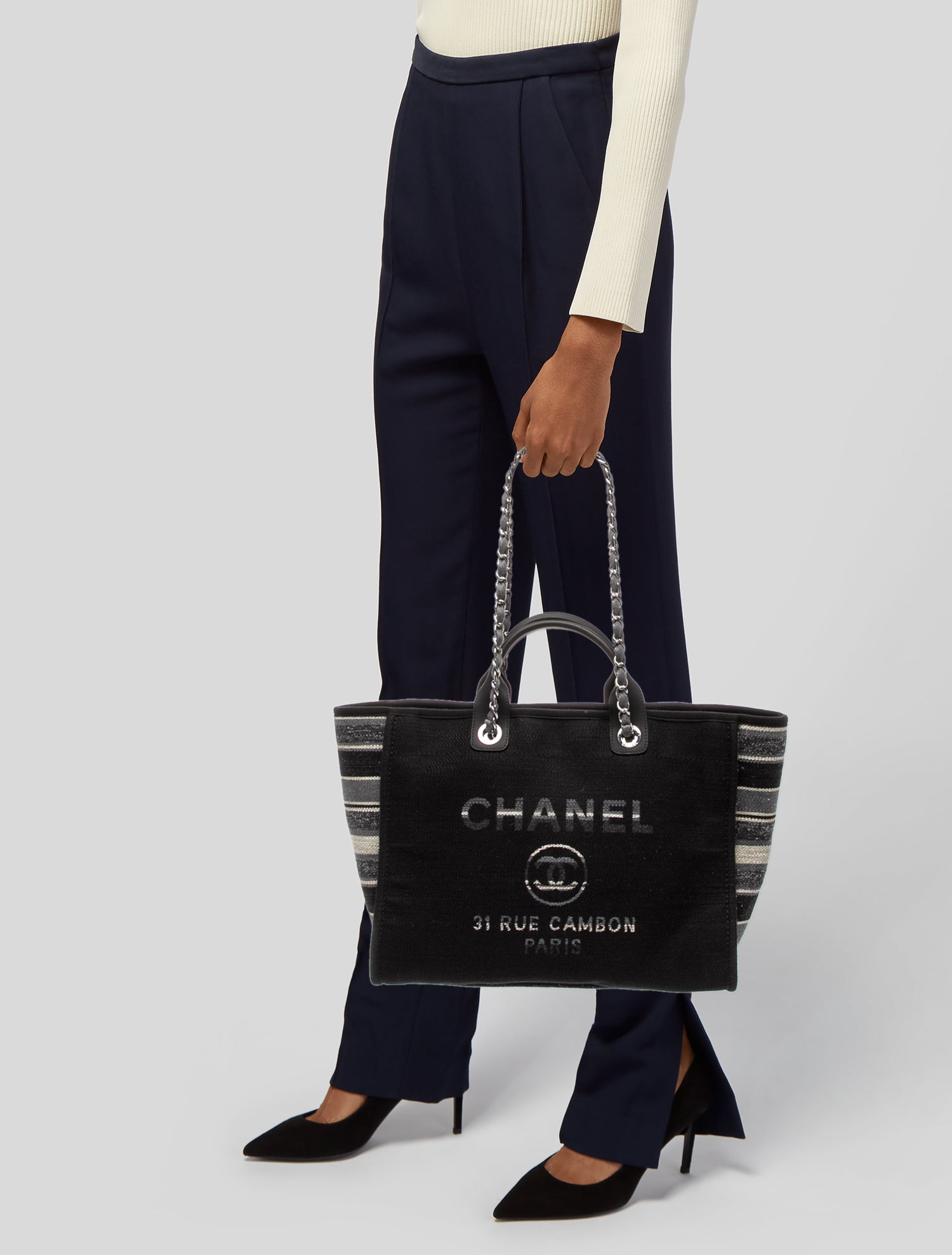 Chanel Medium Deauville Shopping Tote