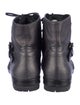 Chanel Interlocking CC Logo Leather Combat Boots