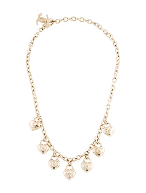 Chanel 2022 CC Heart Collar Necklace